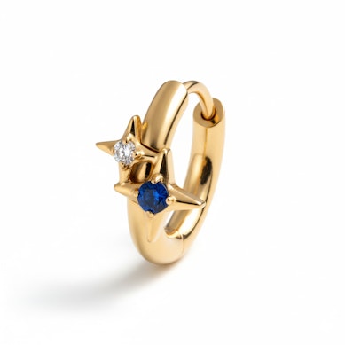 Titanring med to stjerner