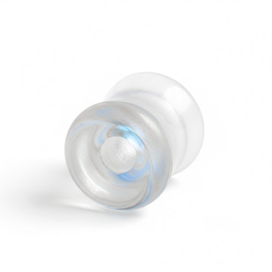 Glassplugg med dobbel utvidelse og nordlyseffekt