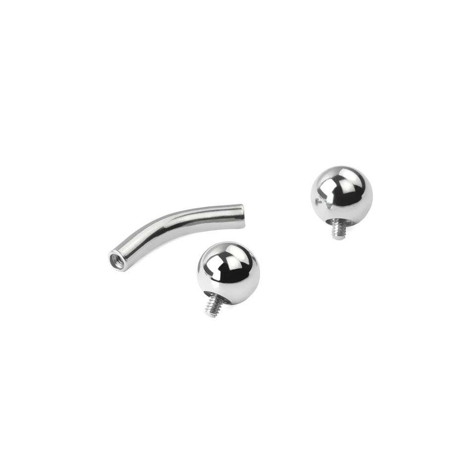 Stor buet stav med innvendig gjenge