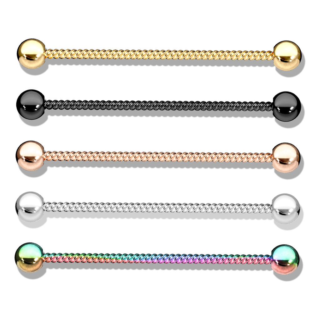 Industriell piercing med vridd tråd