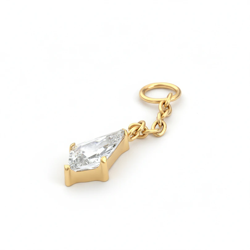 Anheng med diamantslipte sten