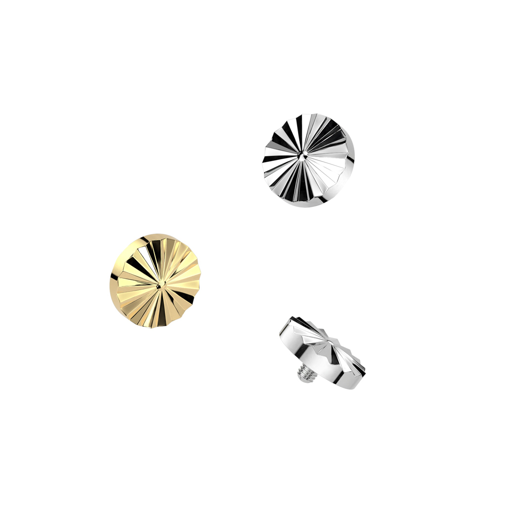 Diamantslipt dermaltopp i titan