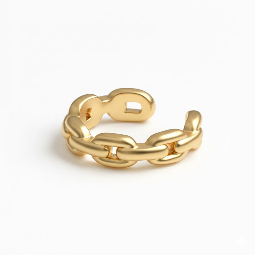 Earcuff med kjededesign