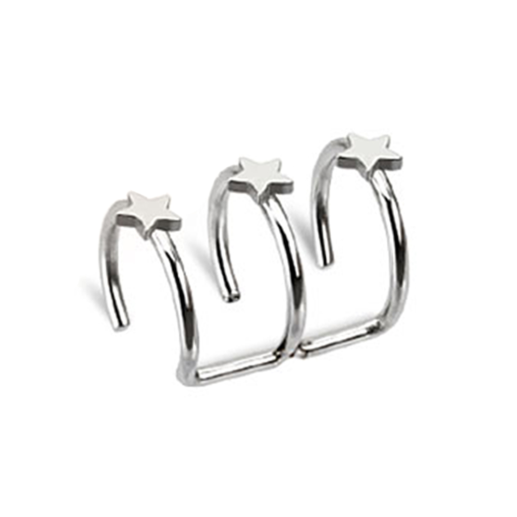 Fake ørepiercing med stjerner