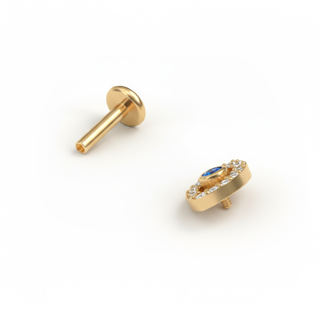 Titanlabret med evil eye