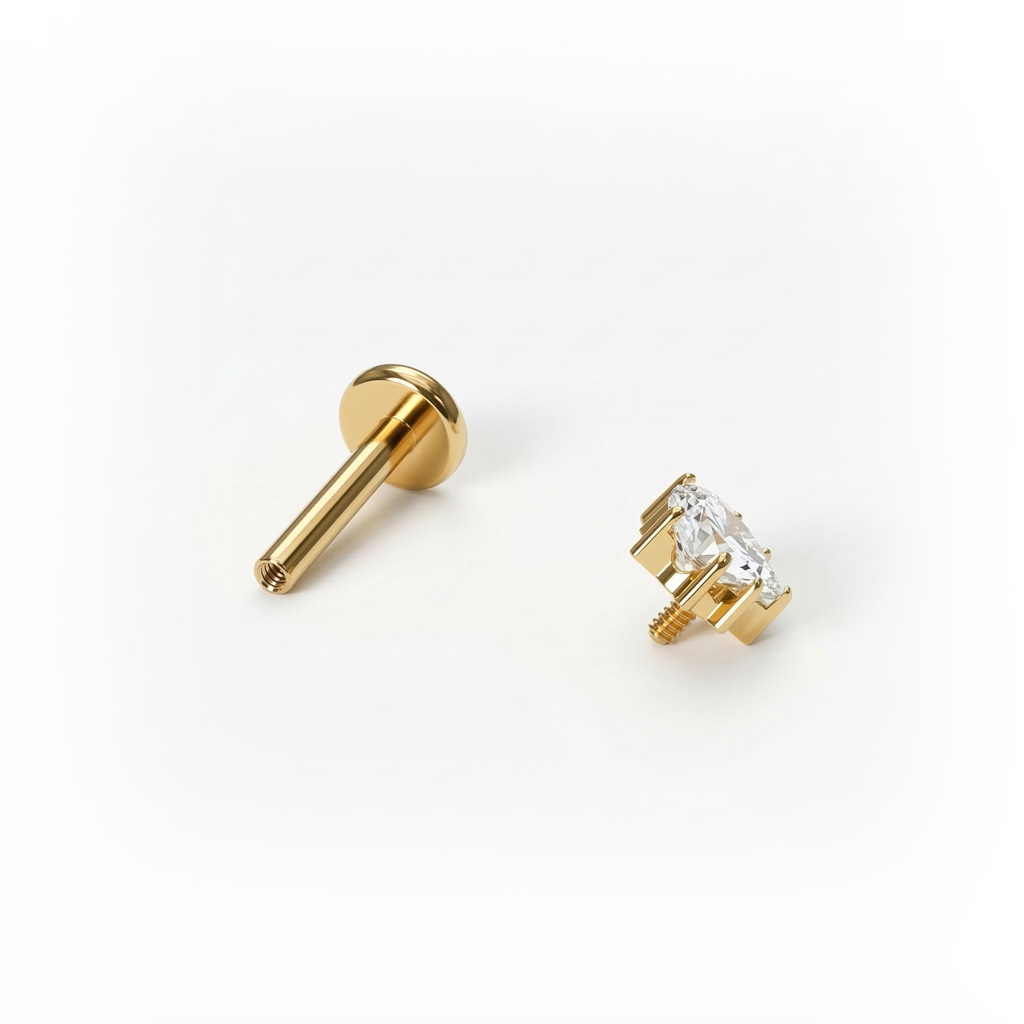 Titanlabret med tre stjerneformede stener