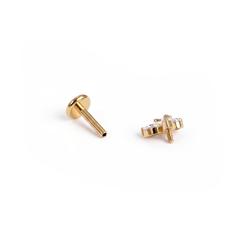 Titanlabret med dobbel sommerfugl