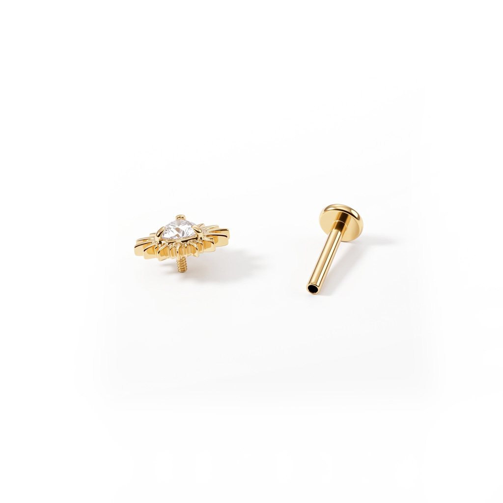 Pønkerhjerte titanlabret