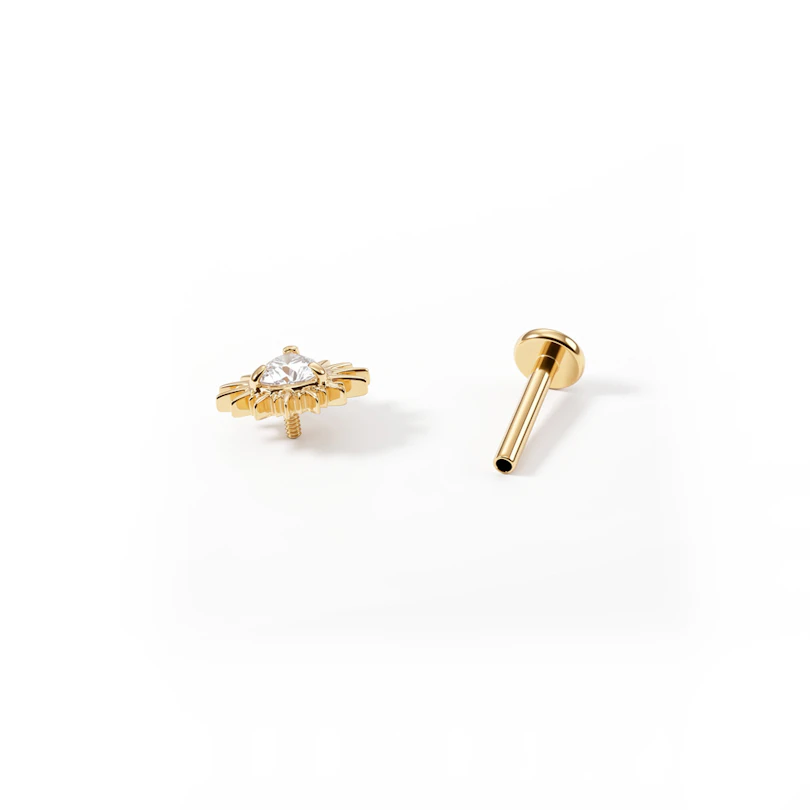 Pønkerhjerte titanlabret