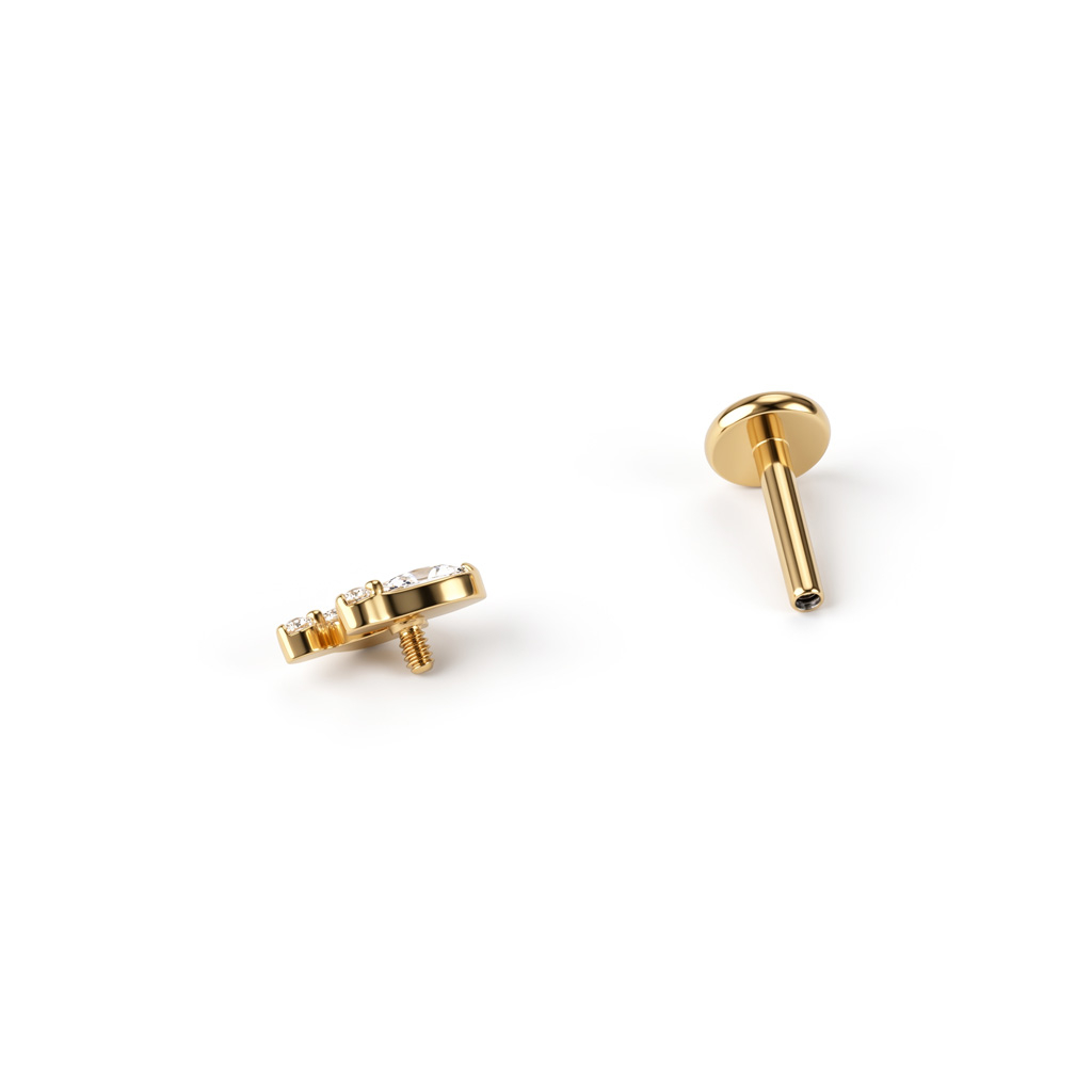 Titanlabret med to skjeve dråper