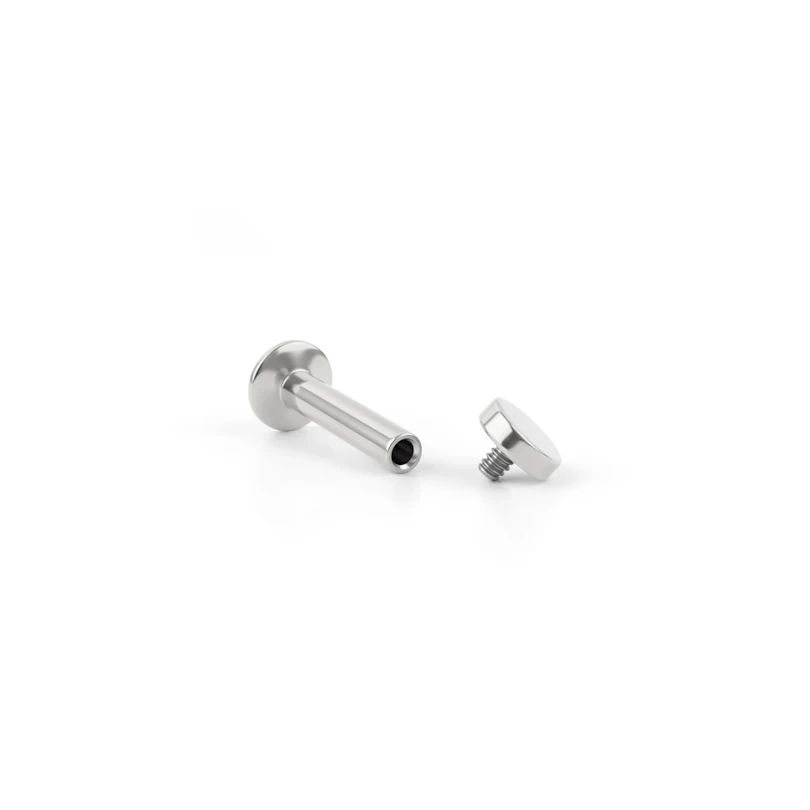 Labret med innvendig gjenge og bakplate
