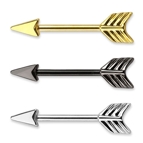 Pilformet brystpiercing