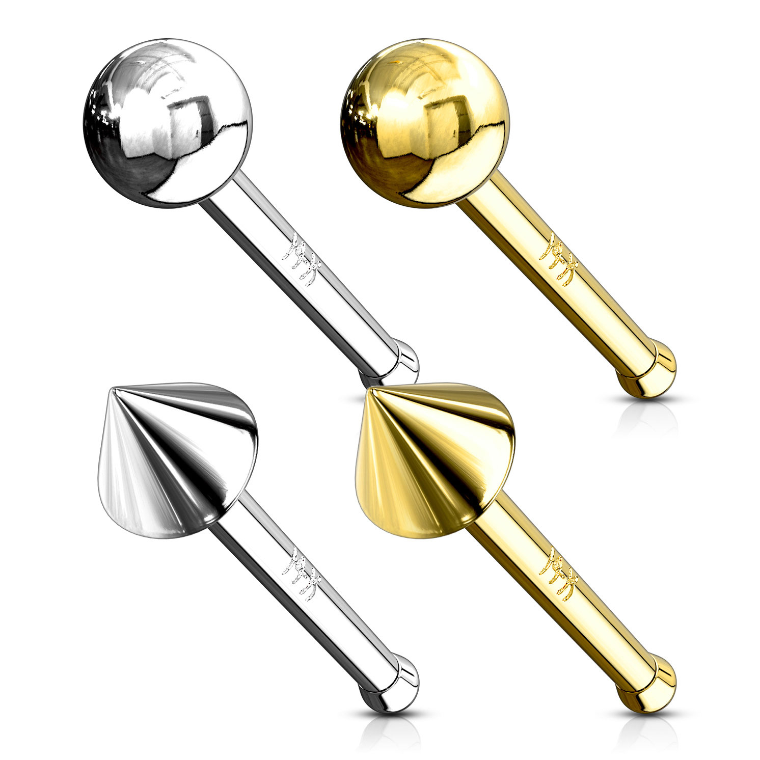 Nesestud av 14K gull