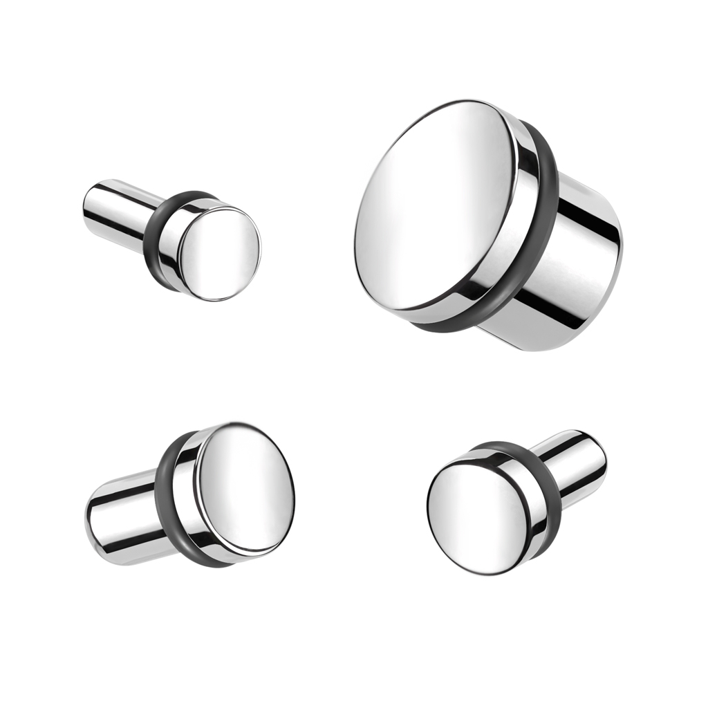 Titanplugg med speilfinish