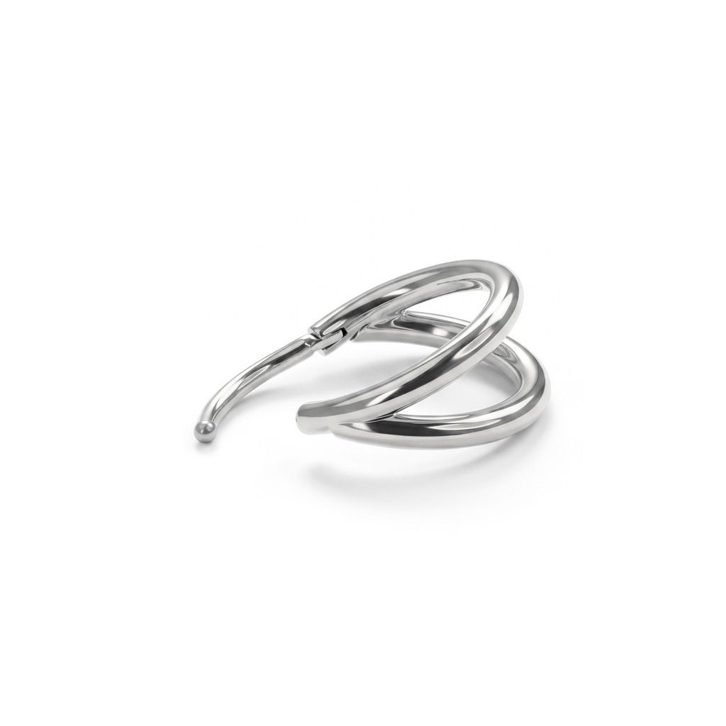 Dobbelhengslet titanring