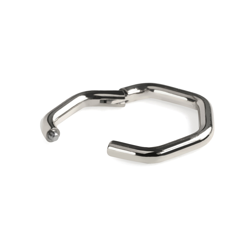 Heksagonal hengslet ring i titan