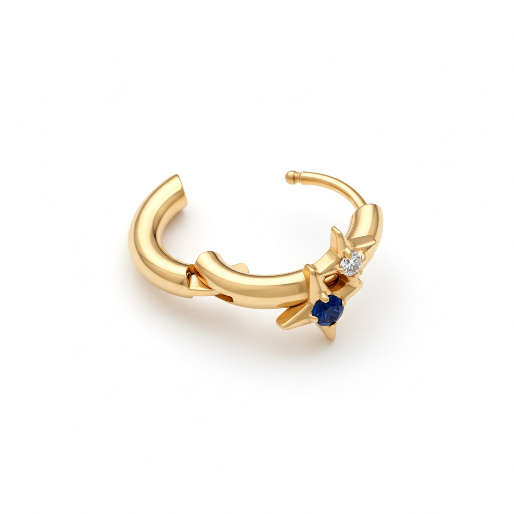 Titanring med to stjerner