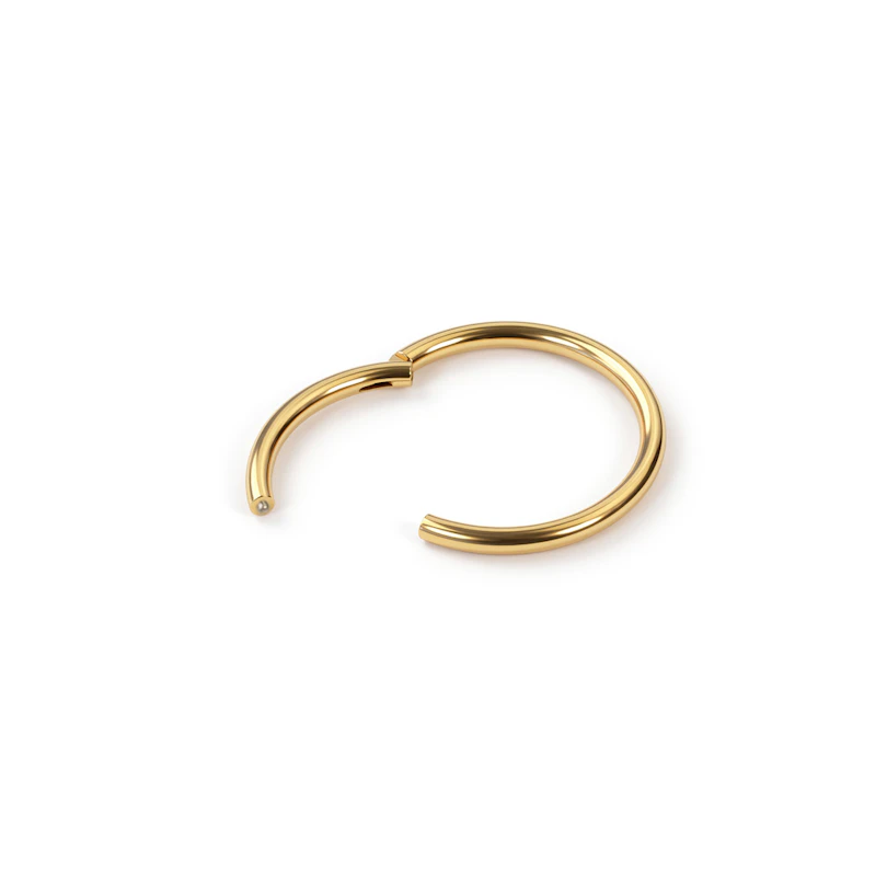 24k forgylt hengselring i titan