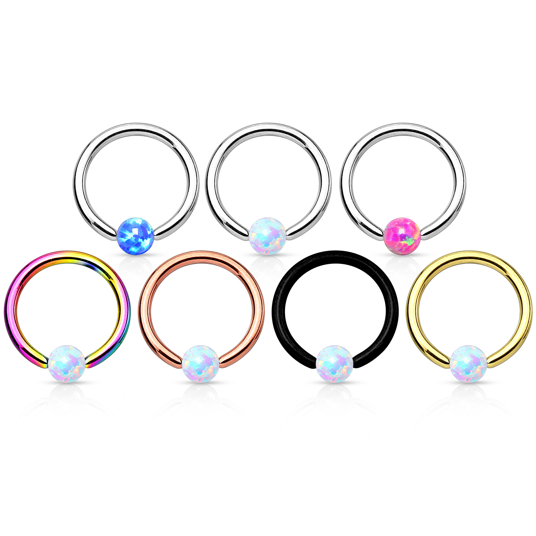 Kulering med opalsten